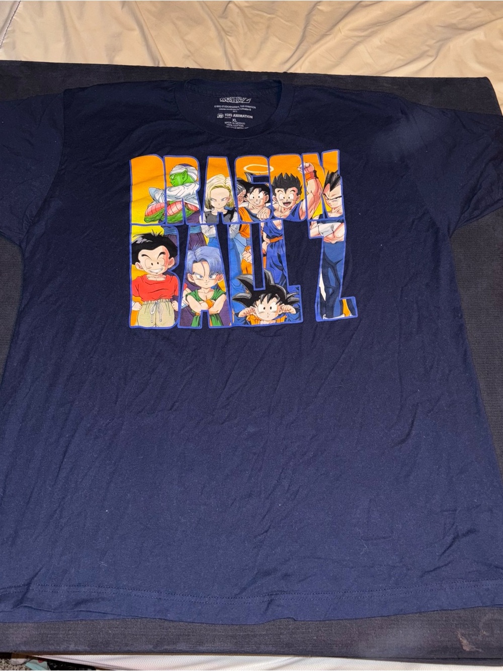 Dragon Ball z Character Block Navy Tee
